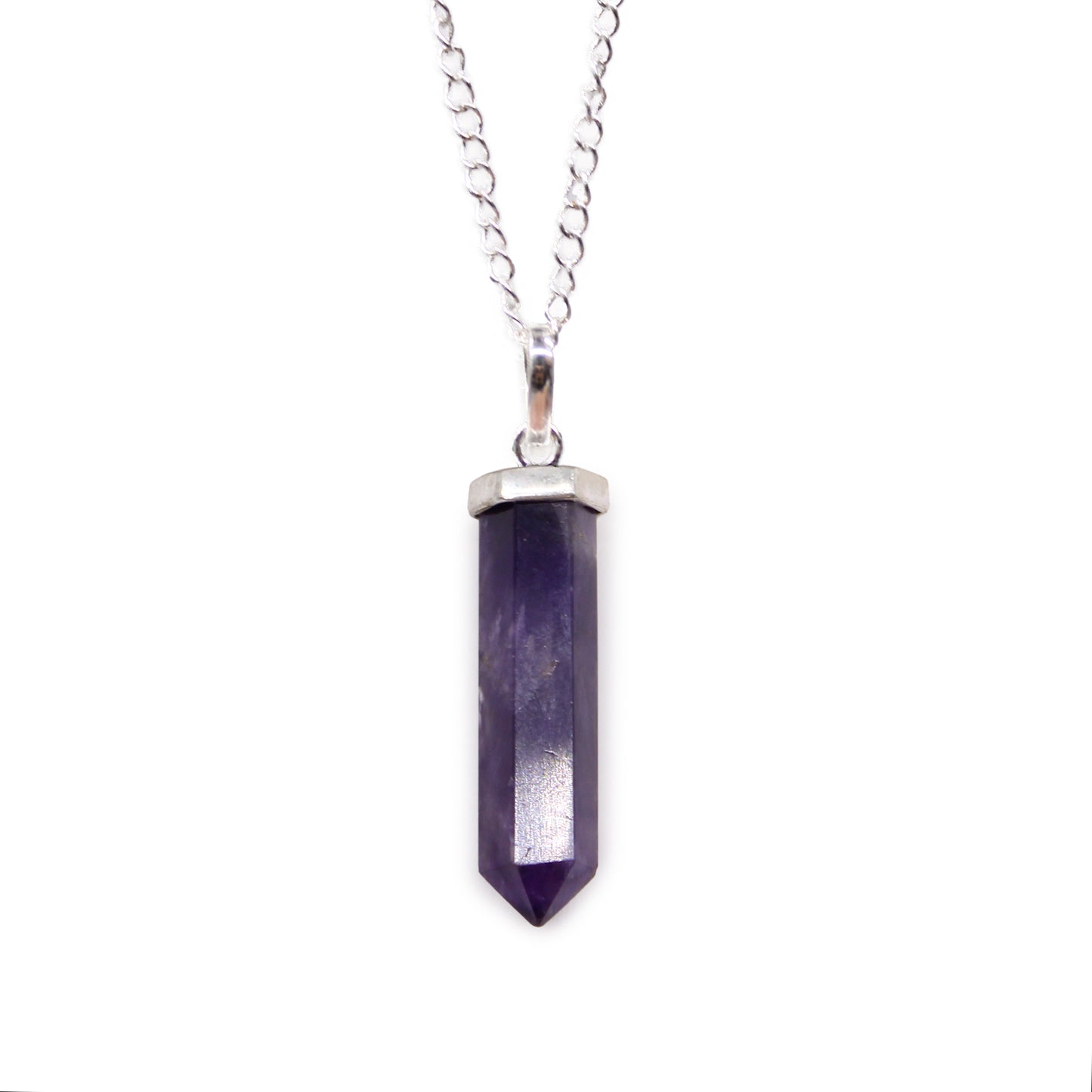 Crystal Classic Point Pendant - Amethyst