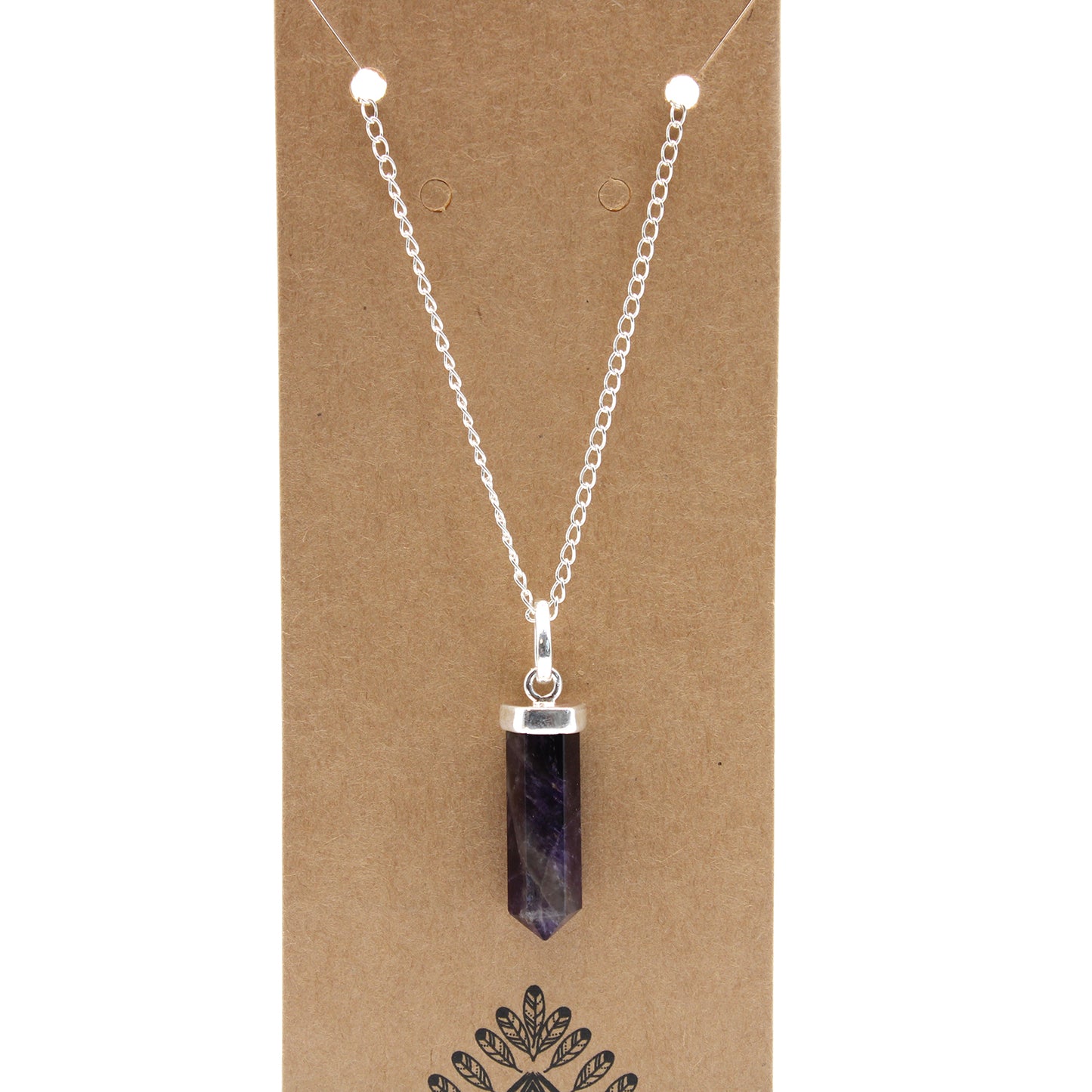 Crystal Classic Point Pendant - Amethyst
