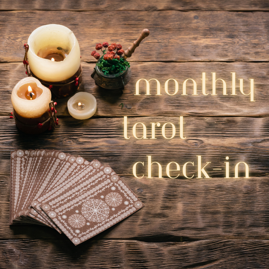 Monthly Tarot Check-In Package – 4 Sessions for Ongoing Guidance