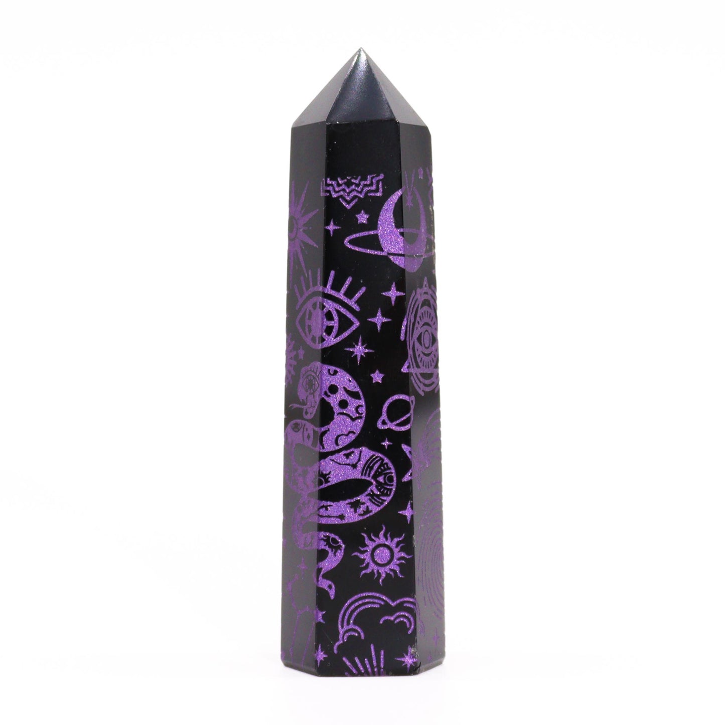 Black Obsidian Point - Mystic Story - Deep Purple