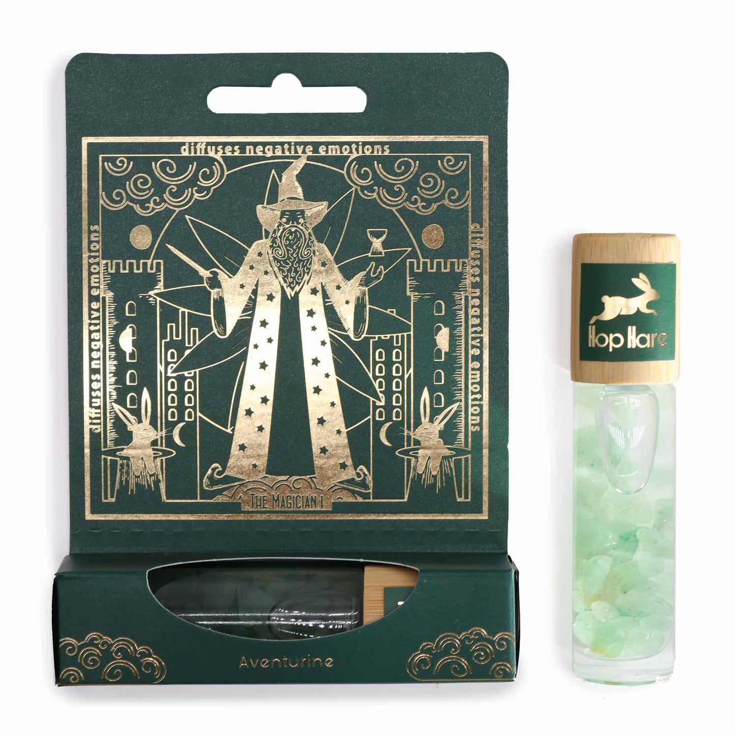 Tarot Roll On - The Magician: Transform Your Aura with Essential Oils and Green Aventurine