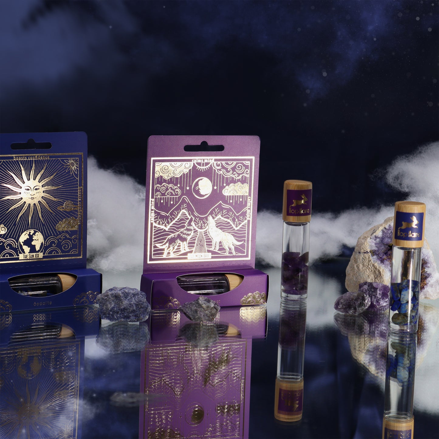 Experience Tranquility: The Moon Tarot Roll-On with Amethyst and Essential Oils