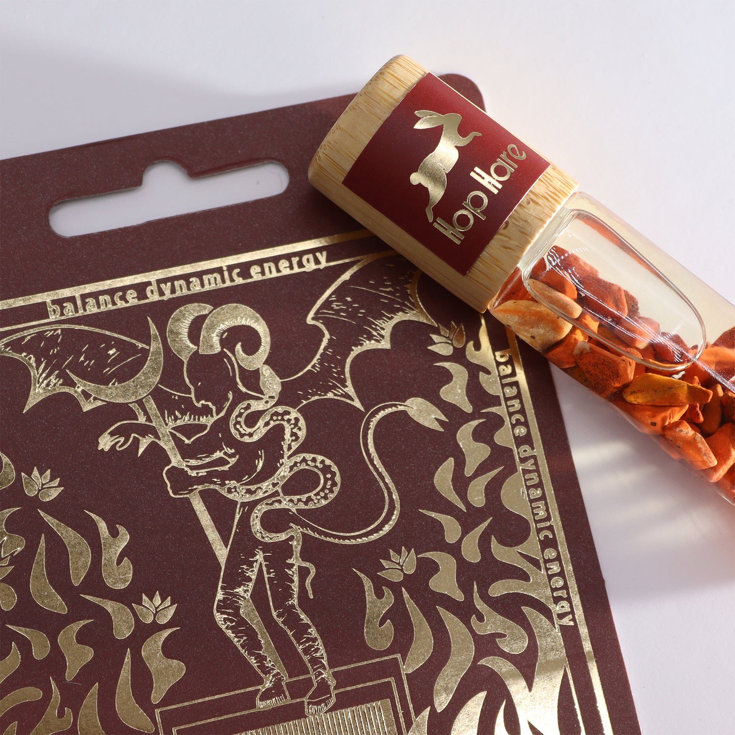 Tarot Roll-On: The Devil - Ground Yourself with Red Jasper Gemstone Infusion