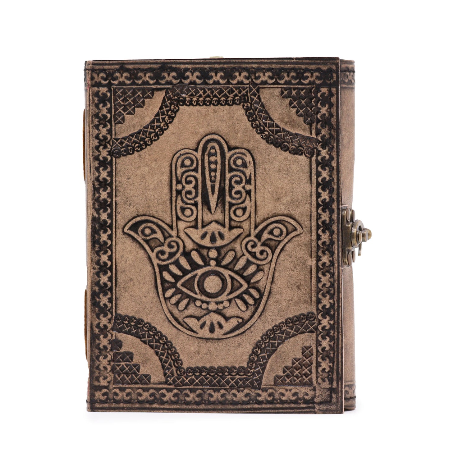 Hamsa - Esoteric Notebook - Antique Grey - 200 pages Stich Edge