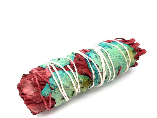 Enchanting Dragons Blood Floral Sage Smudge Stick - 10cm for Cleansing and Positive Energy