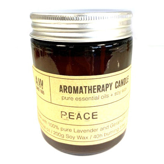 Aromatherapy Candle - Peace - Lavender and Geranium